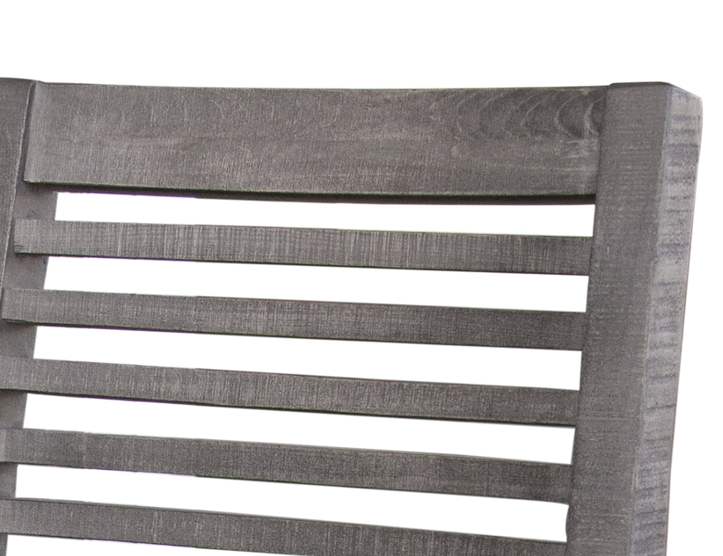 Ladder Backrest 24" Barstool - Weathered Gray