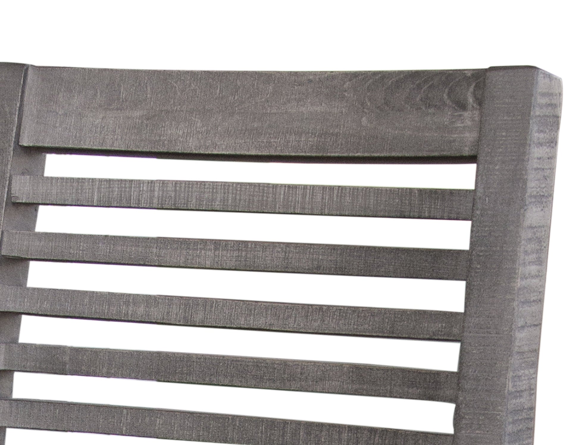 Ladder Backrest 24" Barstool - Weathered Gray