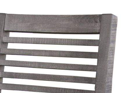 Ladder Backrest 24" Barstool - Weathered Gray