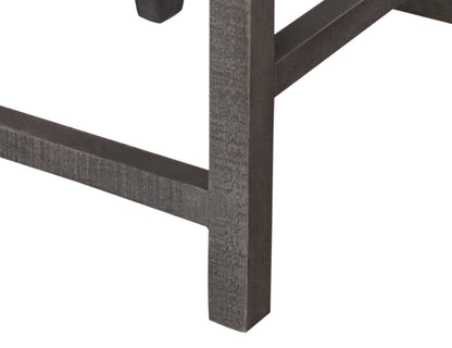 Ladder Backrest 24" Barstool - Weathered Gray