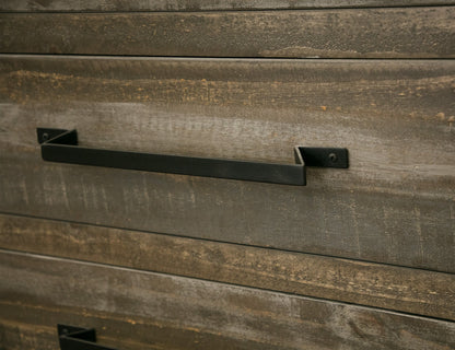 3 Drawer Pier / Bookcase - Two Tone Gray & Brown