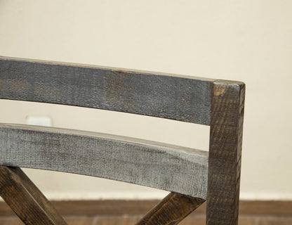 Upholstered Seat 30" Barstool - Two Tone Gray & Brown