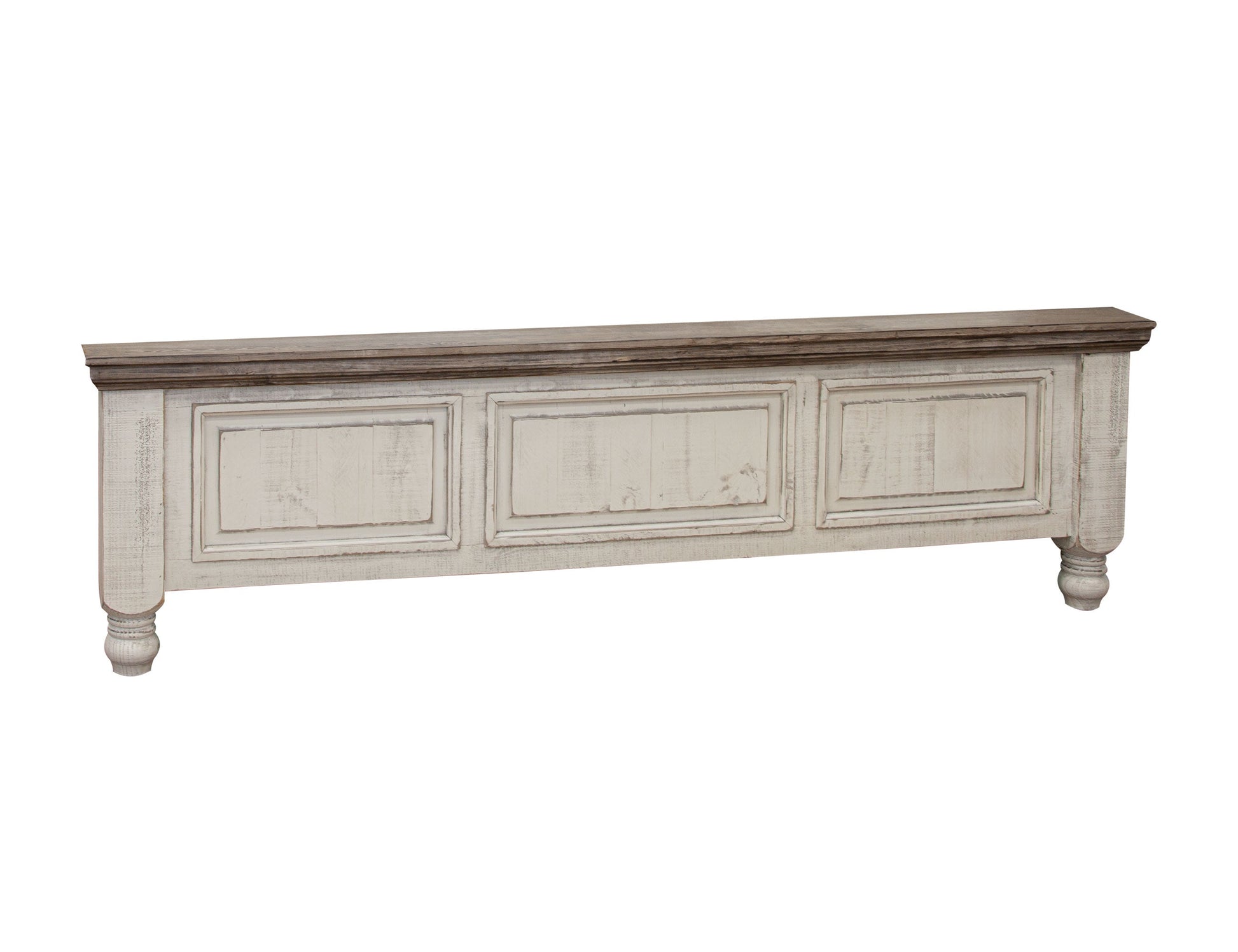 6/6 Low Profile Platform - Antiqued Ivory & Weathered Gray
