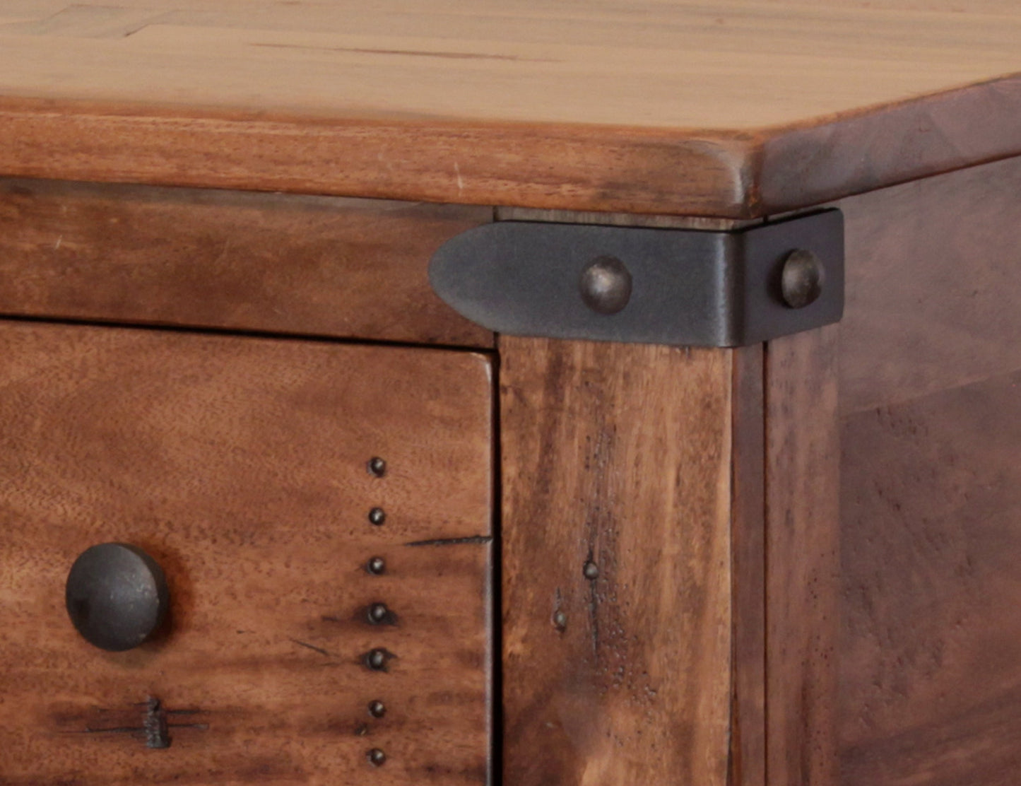 1 Drawer Chairside Table - Cinnamon Brown