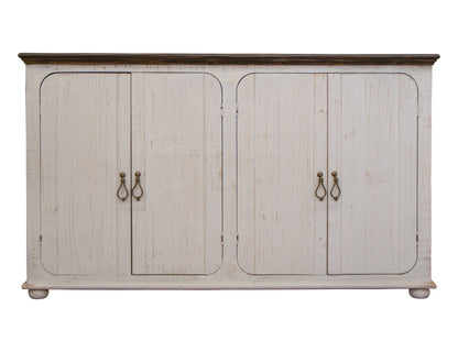 4 Doors Console - White