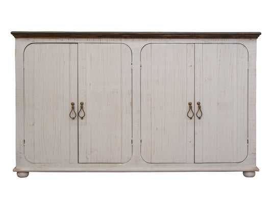 4 Doors Console - White