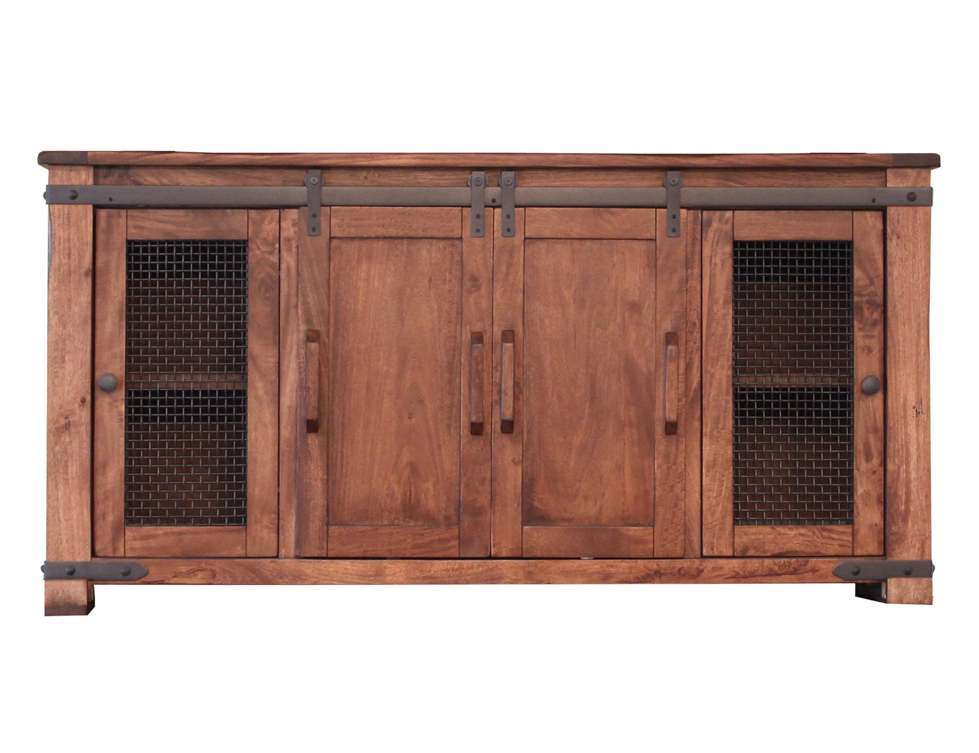 4 Doors 70" TV Stand - Cinnamon Brown
