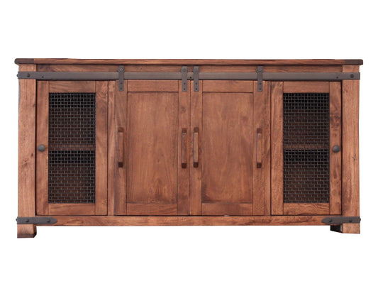 4 Doors 70" TV Stand - Cinnamon Brown