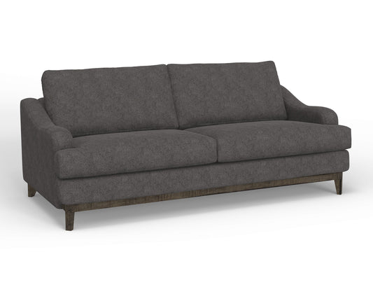 Wooden Frame & Base, Sofa - Iron Gray