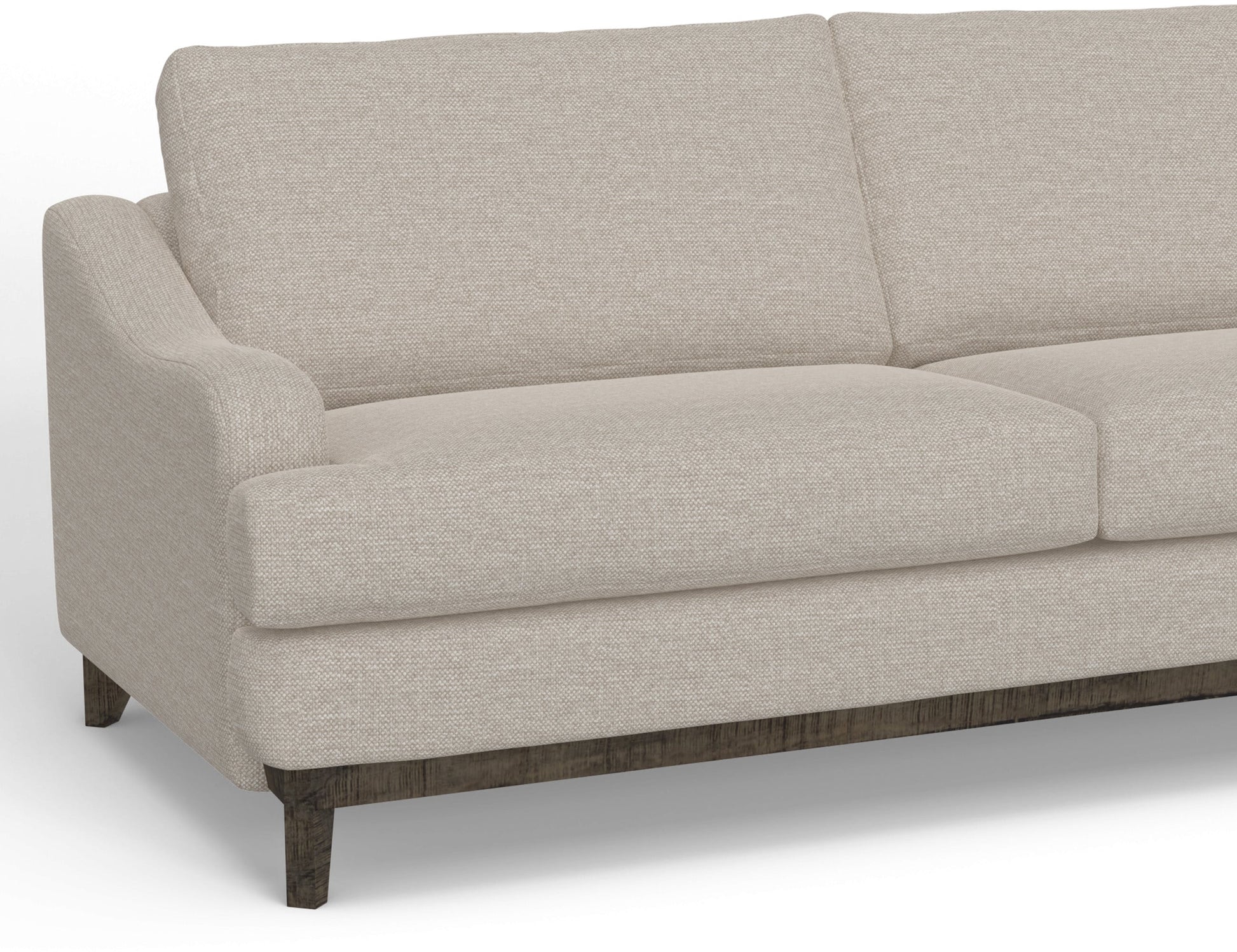 Wooden Frame & Base, Armchair - Agreeable Gray