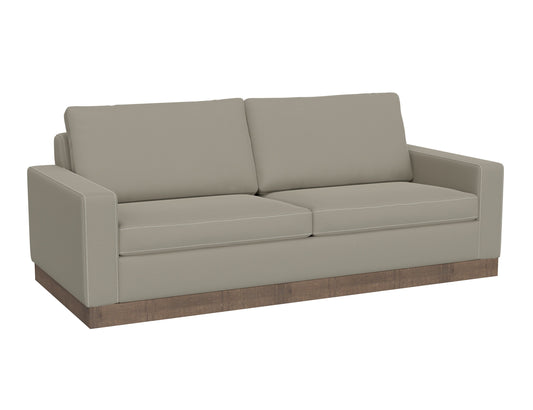 Wooden Frame & Base, Sofa - Almond Gray