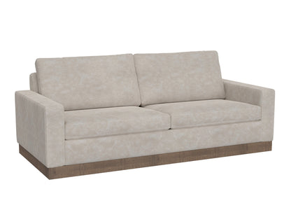 Wooden Frame & Base, Sofa - Ivory
