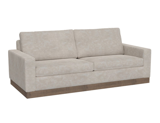 Wooden Frame & Base, Sofa - Ivory