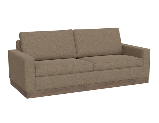 Wooden Frame & Base, Sofa - Camel Brown