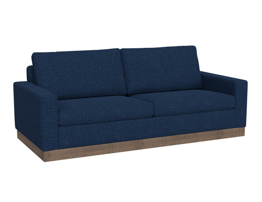 Wooden Frame & Base, Sofa - Midnight blue