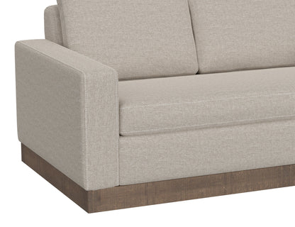 Wooden Frame & Base, Sofa - Agreeable Gray