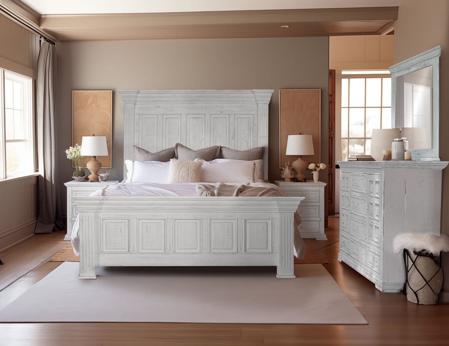 Mirror - Distressed White