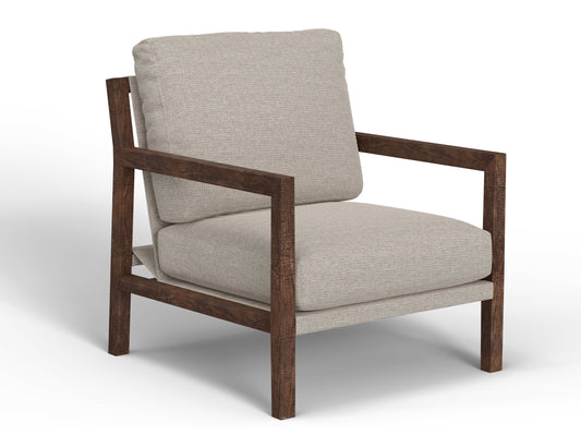 Wooden Frame, Armchair - Agreeable Gray