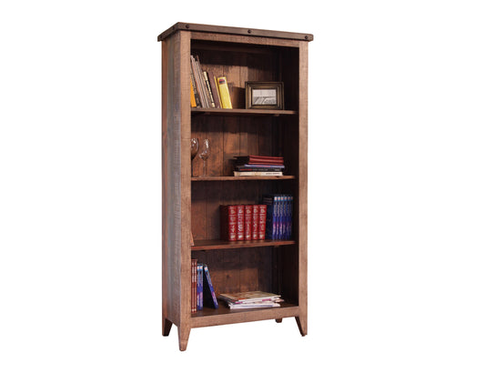 Bookcase, 12 Different Positions Available for Shelves (1 Middle Fixed Shelf + 2) - Multicolor