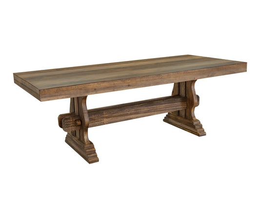 Dining Table - Two Tone Light Brown
