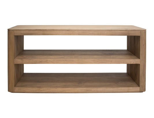 2 Shelf Sofa Table - Almond Brown