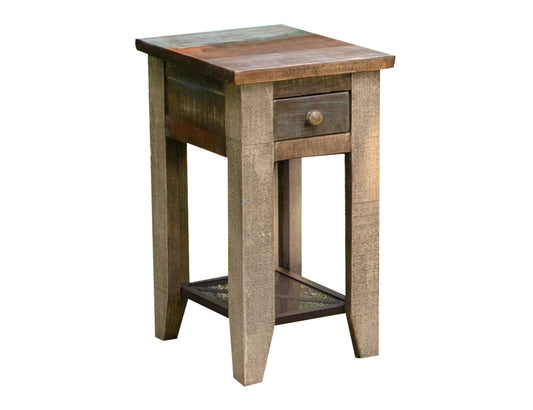 1 Drawer Chairside Table - Multicolor