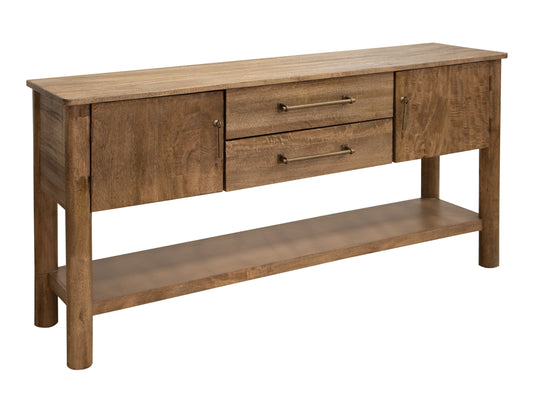 2 Drawer 2 Doors Sofa Table - Towny Brown