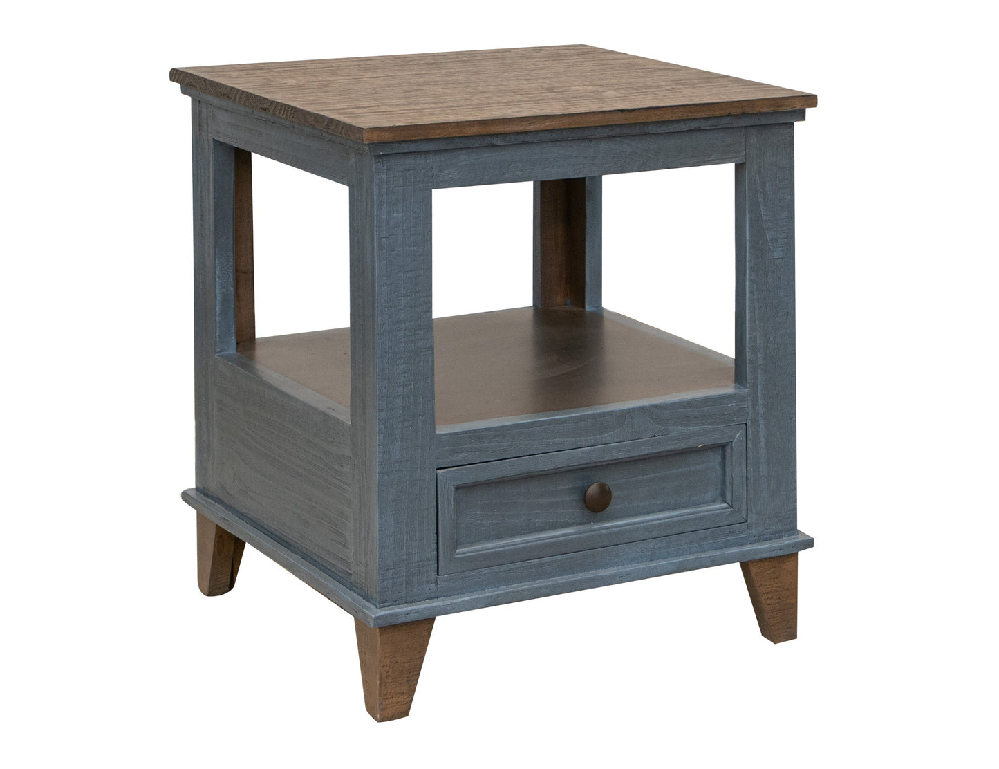 1 Drawer End Table - Deep Blue