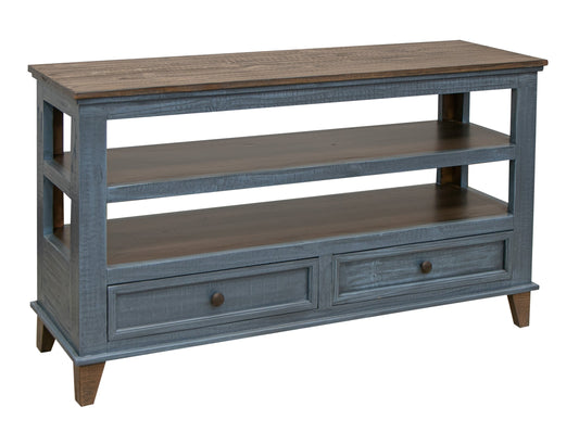 2 Drawer Sofa Table - Deep Blue