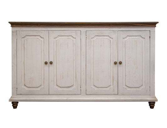 4 Doors Console - White