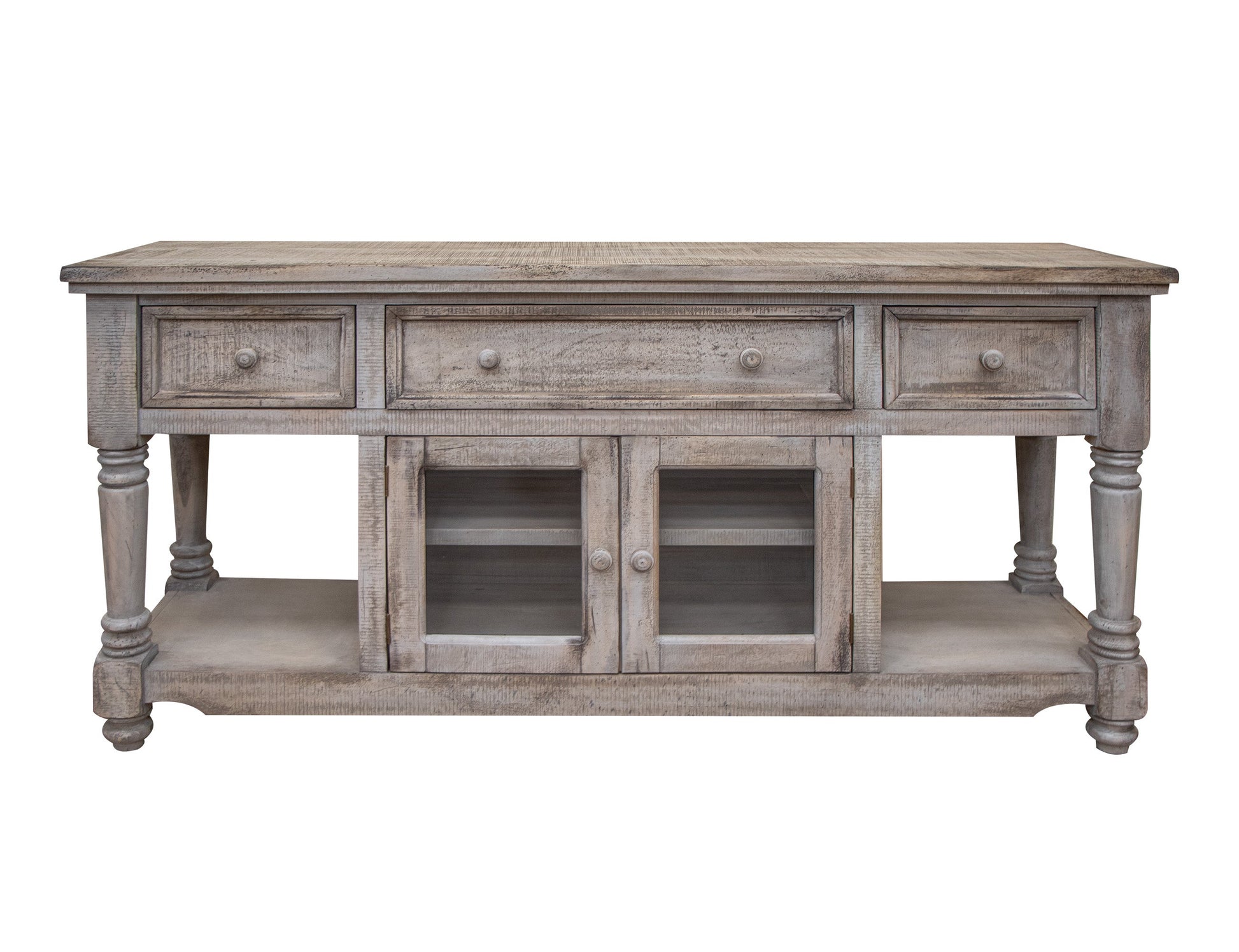 3 Drawer 2 Doors 70" TV Stand - Drift Sand