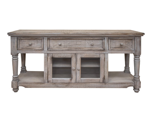 3 Drawer 2 Doors 70" TV Stand - Drift Sand