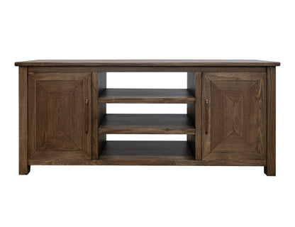 2 Doors TV Stand - Walnut Brown