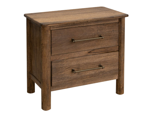 2 Drawer Nightstand - Towny Brown