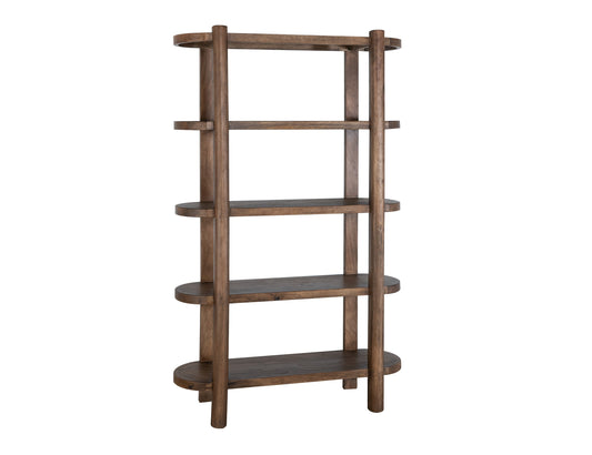 4 Shelves, Bookcase - Almond And Barrel Brown