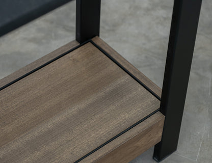 8 Shelves, Bookcase - Satin Black and Brown