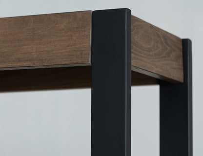 8 Shelves, Bookcase - Satin Black and Brown