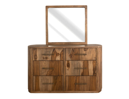 Mirror - Almond And Barrel Brown