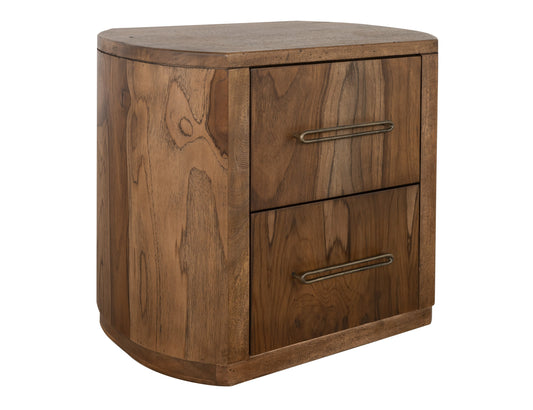 2 Drawer, Nightstand - Almond And Barrel Brown
