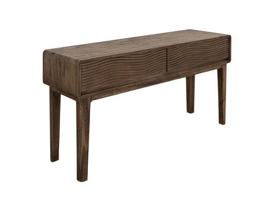 2 Drawer, Sofa Table - Natural Brown