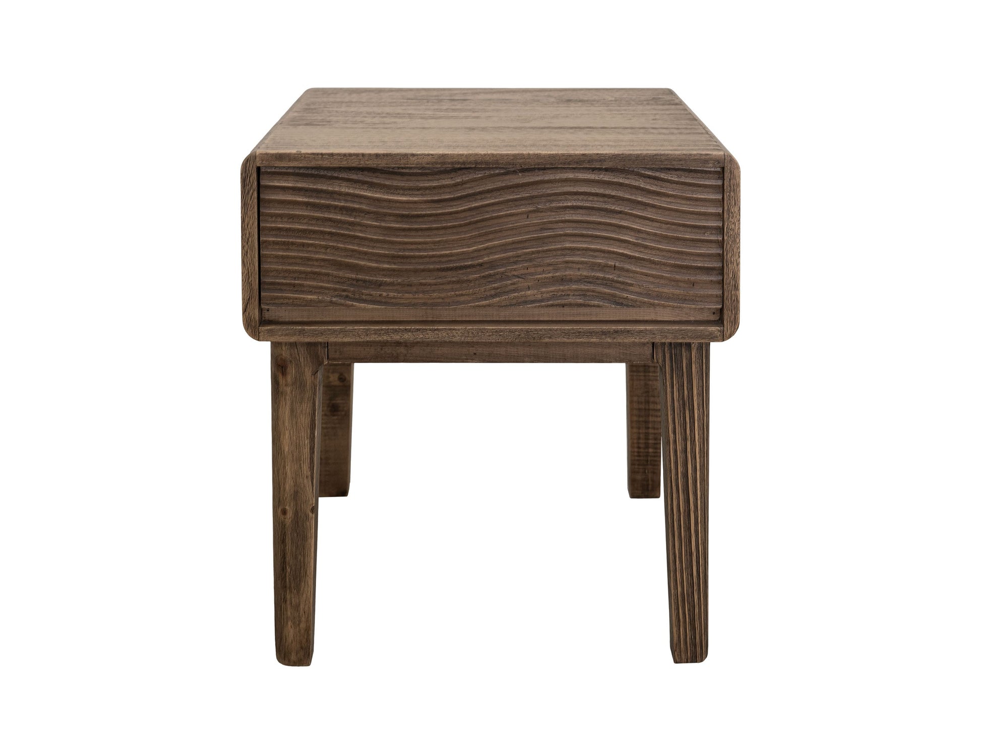 1 Drawer, End Table - Natural Brown
