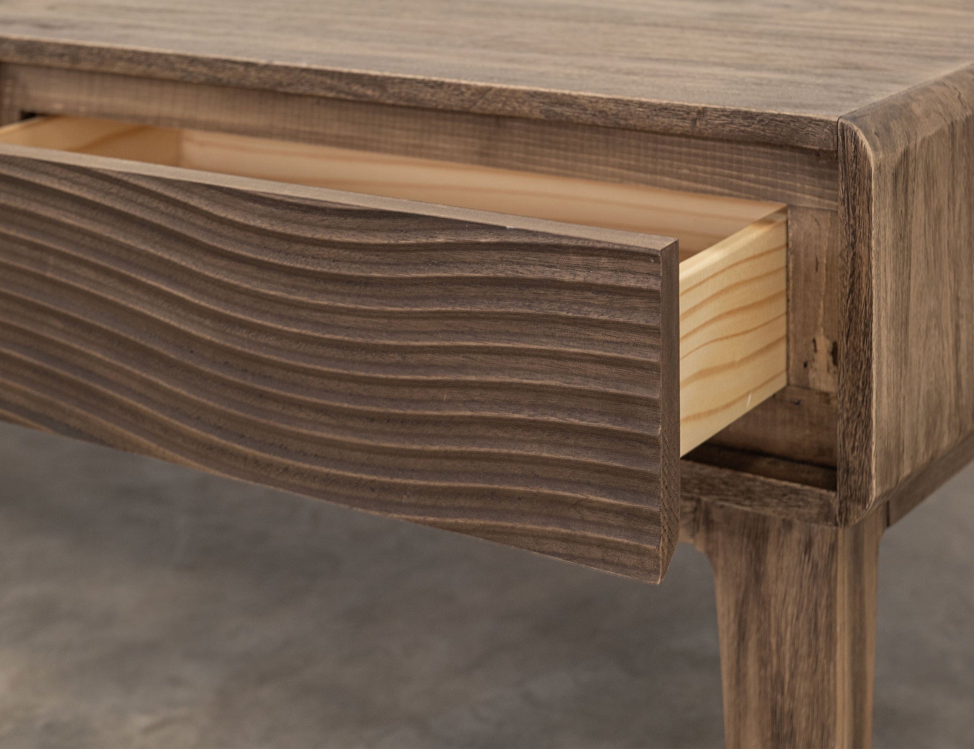1 Drawer, End Table - Natural Brown