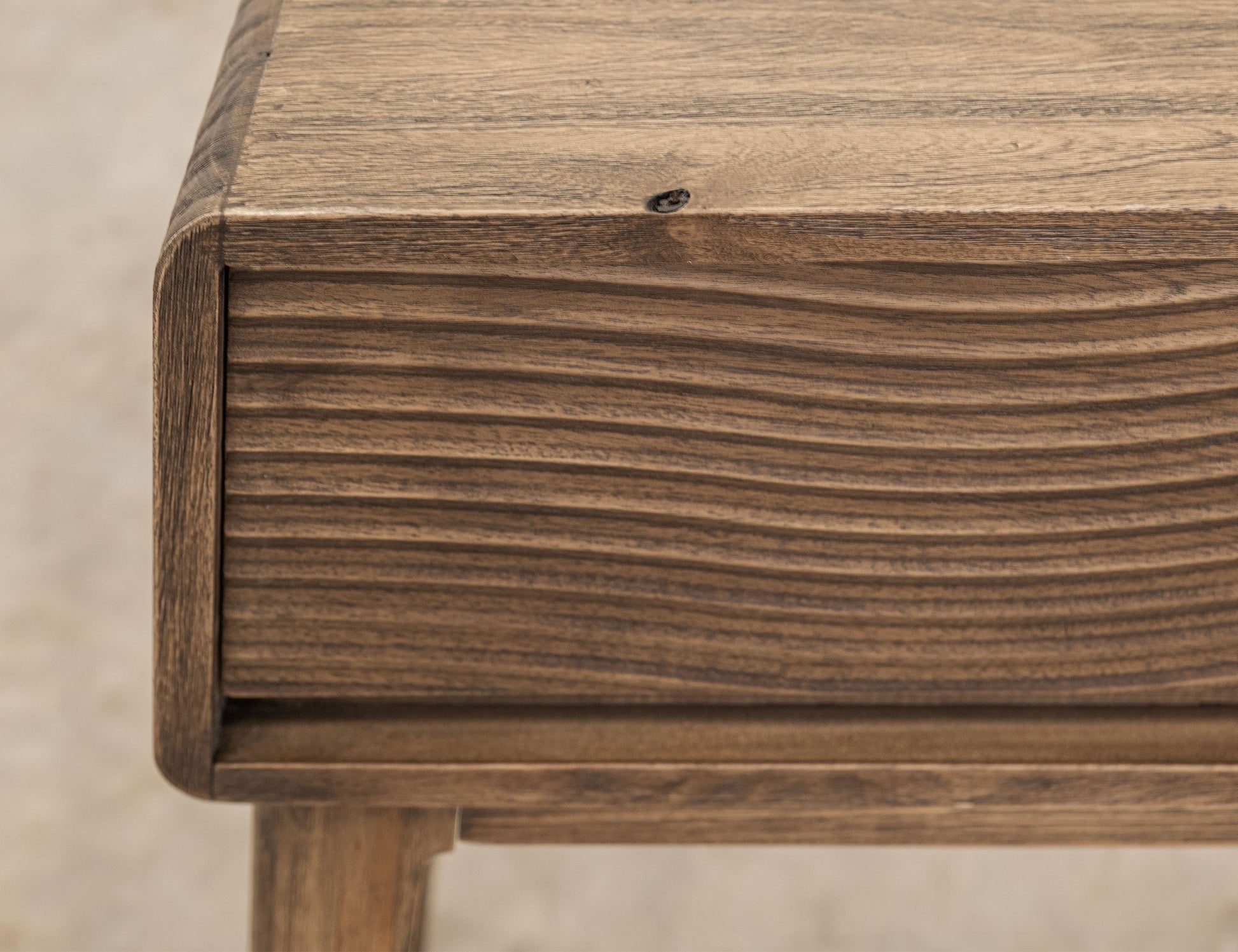 1 Drawer, End Table - Natural Brown