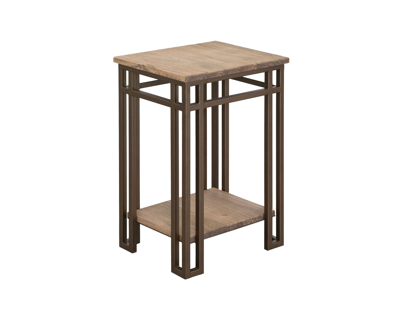 Iron base, Chairside Table - Camel