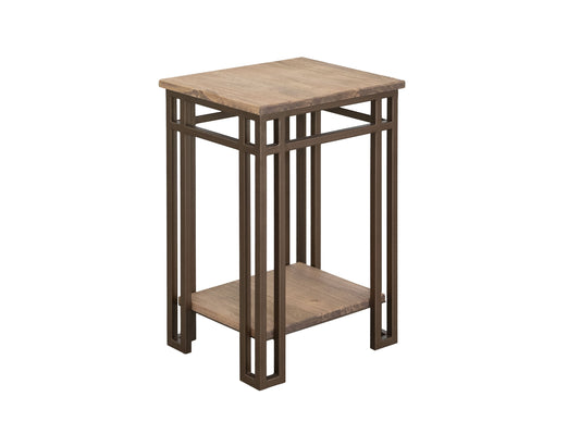 Iron base, Chairside Table - Camel