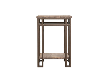 Iron base, Chairside Table - Camel