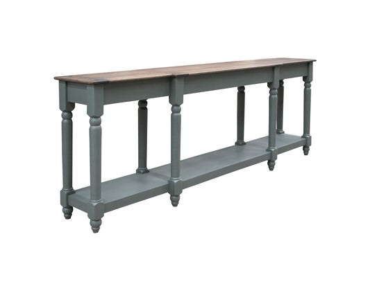 1 Shelf, Sofa table 94" - Turquoise