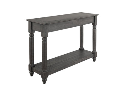 1 Shelf, Sofa Table - Charcoal Black