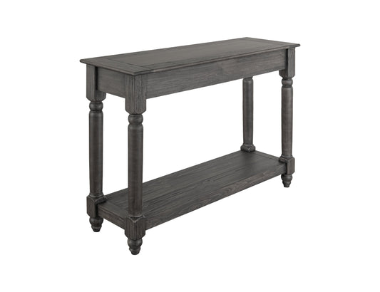 1 Shelf, Sofa Table - Charcoal Black