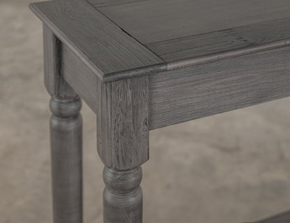 1 Shelf, Sofa Table - Charcoal Black